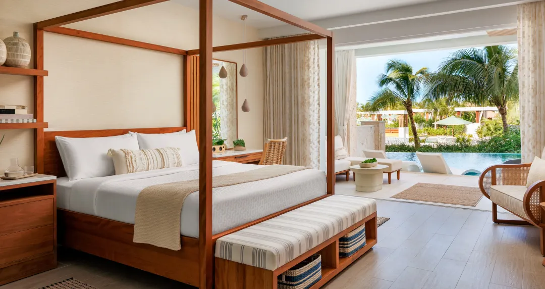 Sandals Saint Vincent and The Grenadines - Lady Palm Club Swim-up Suite with Media Room and Patio Tranquility Soaking Tub - King Bed