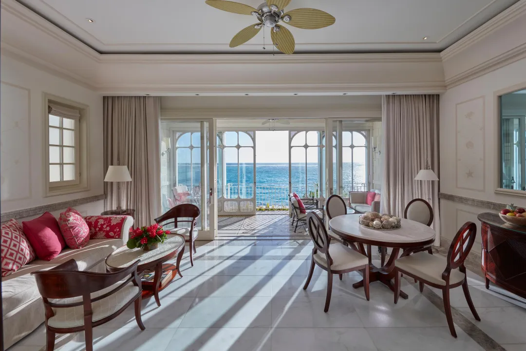 Mandarin Oriental Canouan - One Bedroom Oceanview Suite - Living Room