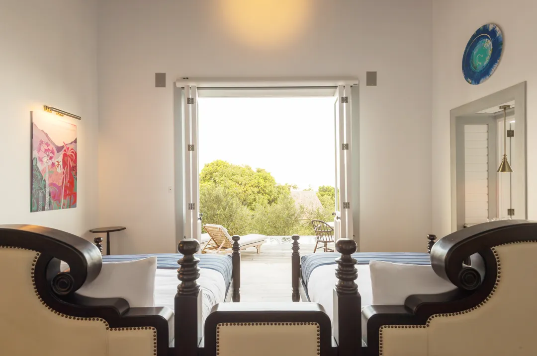 Belle Mont Sanctuary Resort - Luxury Cottage 2 Queens with Pool - View from Bed