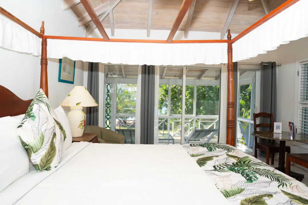 Oualie Beach Resort - Premier Room - View form King Bed