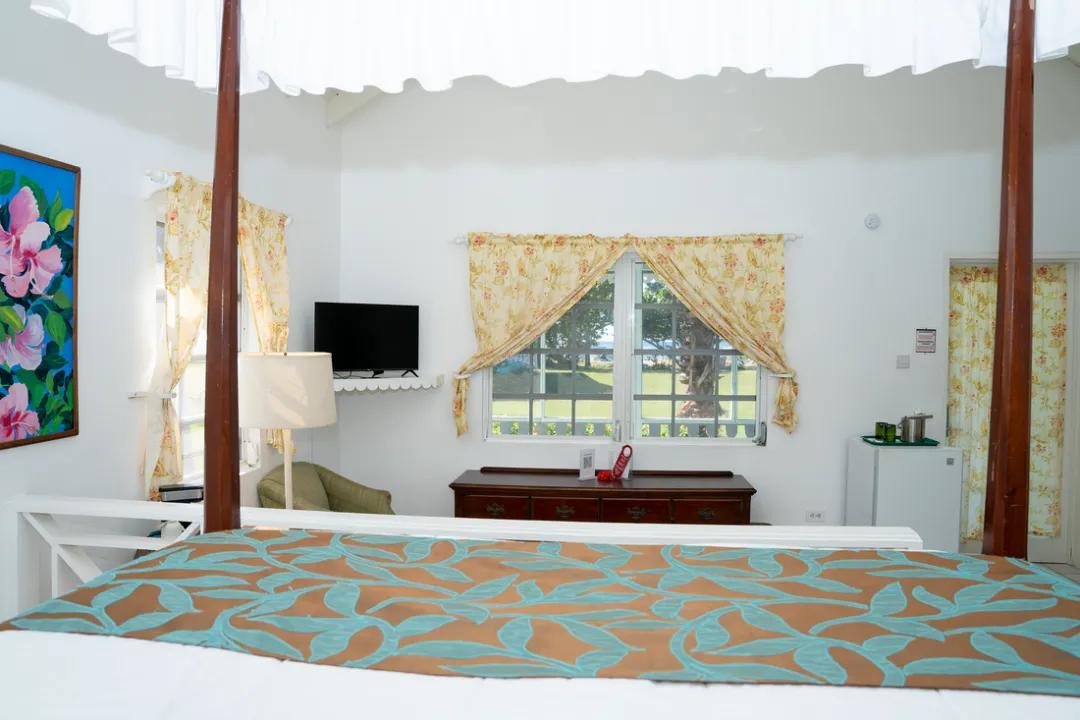 Oualie Beach Resort - Deluxe - View from bed