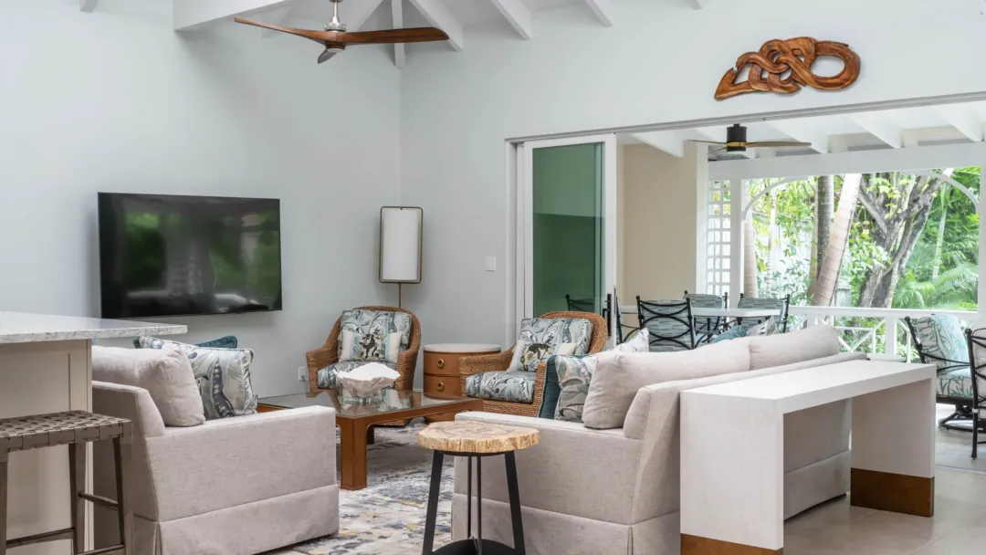 Four Seasons Resort Nevis - Tour Bedroom Palm Grove Residence - Living Room