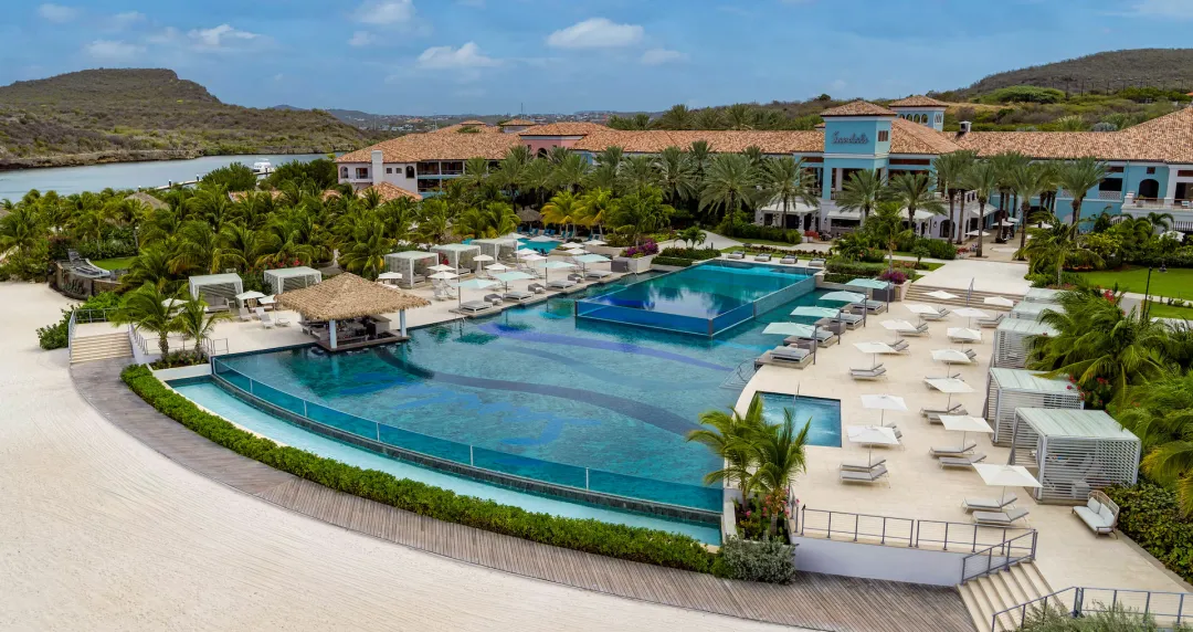 Sandals Royal Curaçao - Pool Lounge with Hotel View