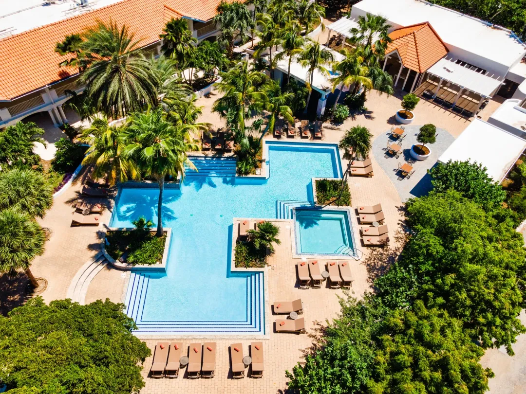Zoëtry Curaçao Resort & Spa - Main Pool aerial