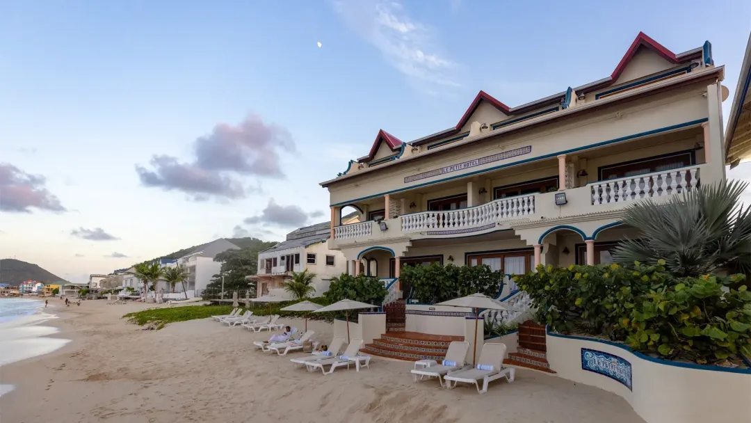 Odysseys Travel - Le Petit Hotel - Hotel View After Sunset