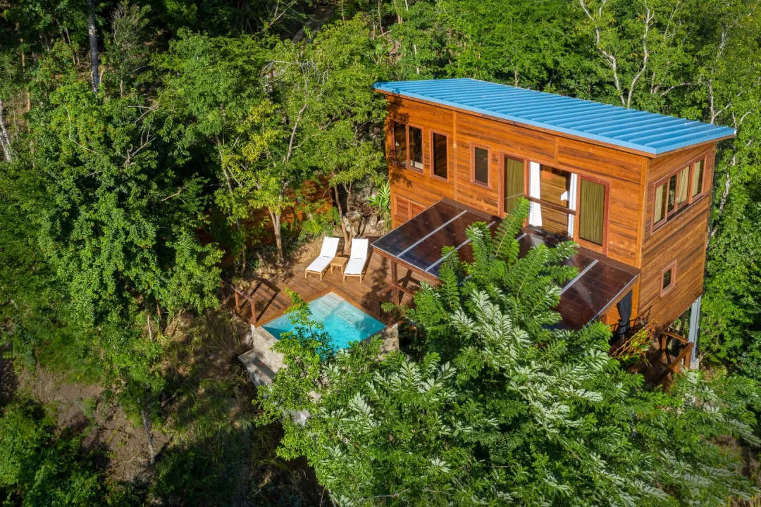 Hillside Ti-Fèy One Bedroom Villas - Villa Aerial View