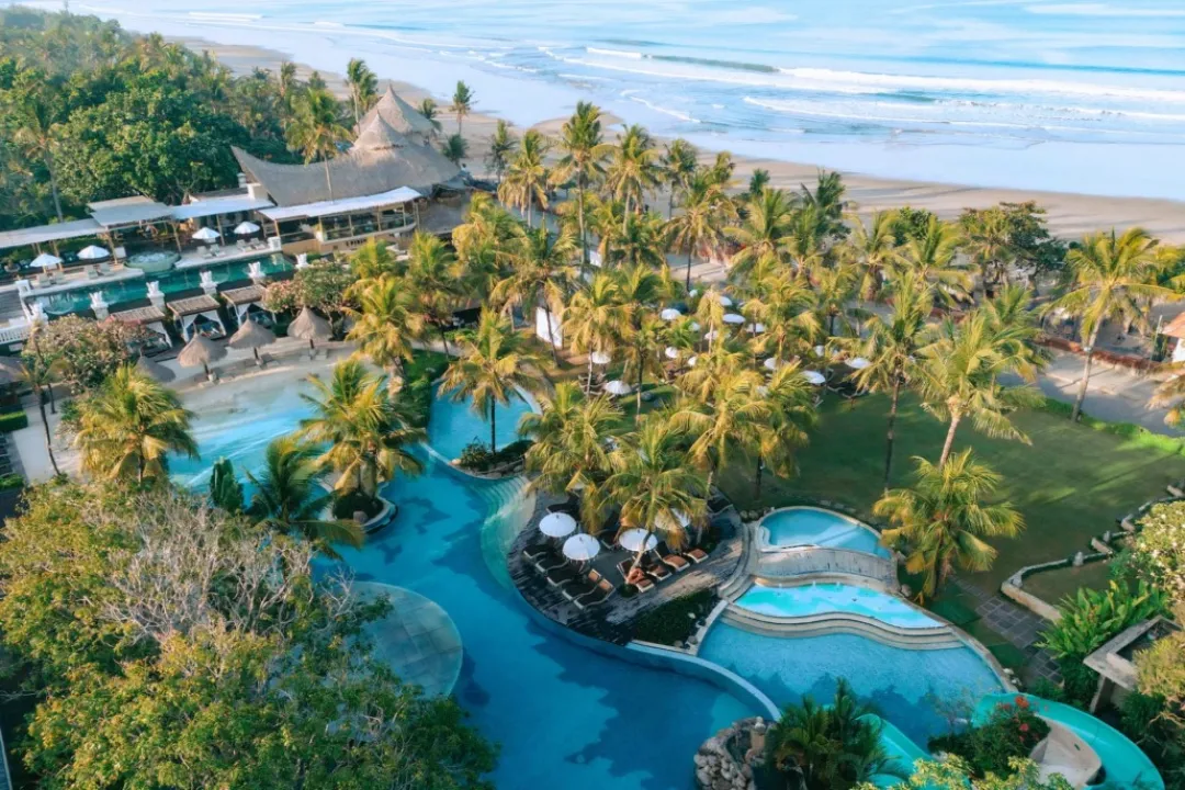 Bali Mandira Beach Resort - Resort Aerial View With Sea View