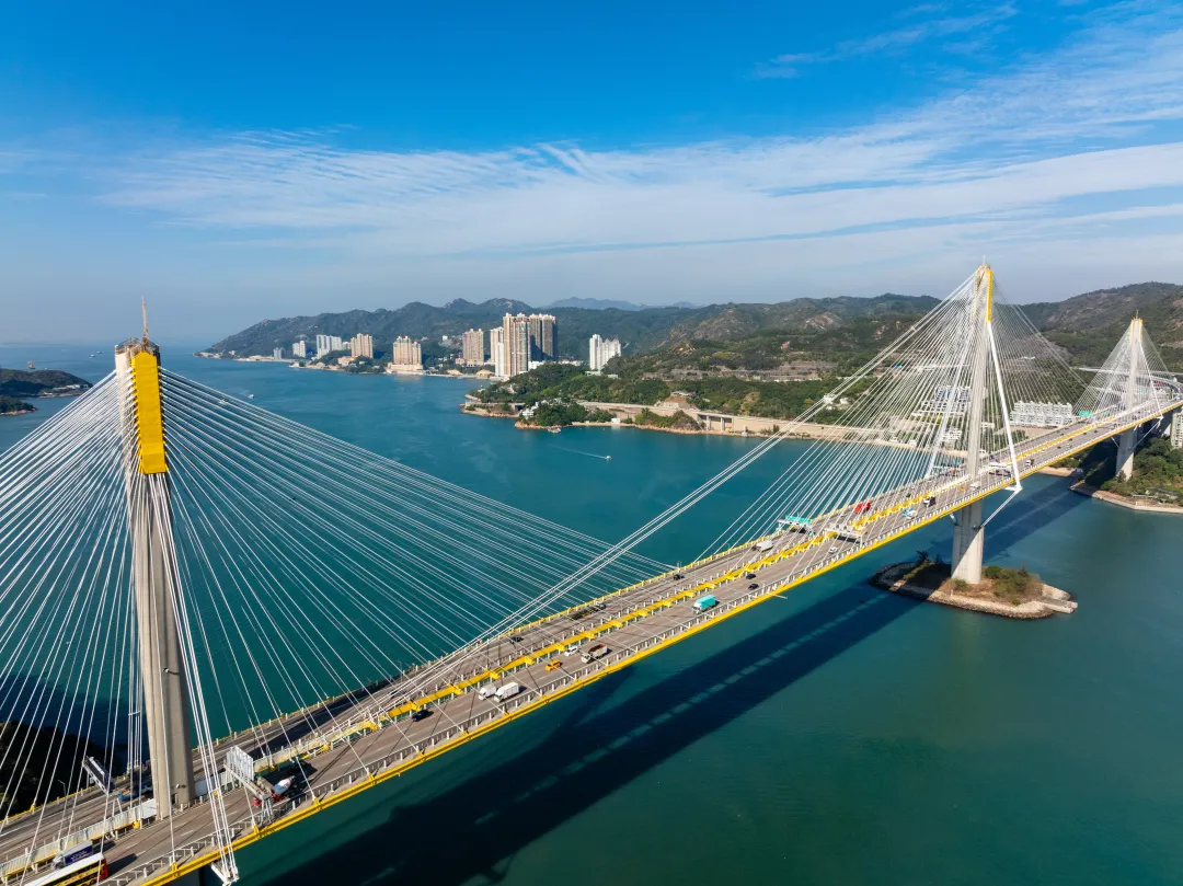 Odysseys Travel - High angle view of kap shui mun bridge hong kong