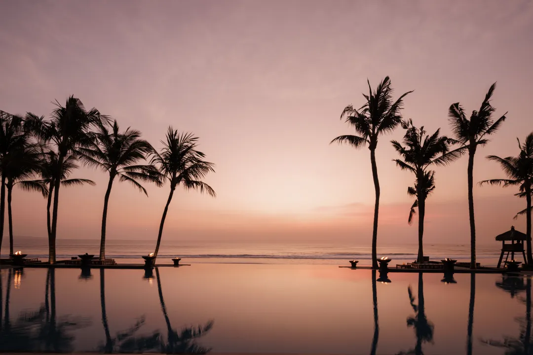 Odysseys-Travel-The-Legian-Bali-Seminyak-Beach-at-dusk