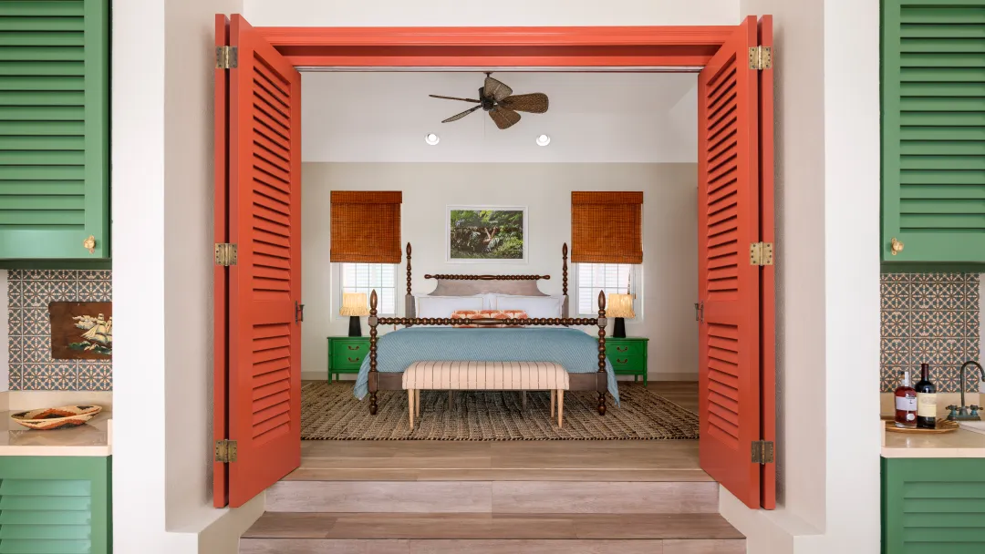 One Bedroom Water View Suite - King Bed View