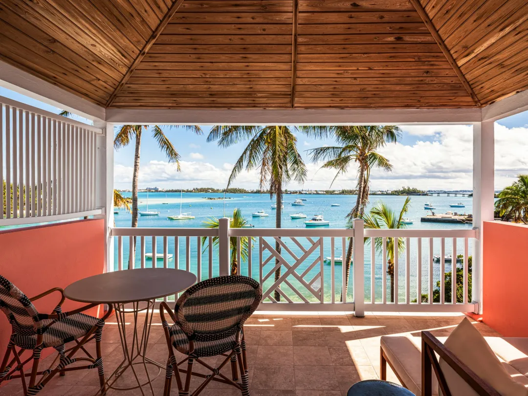 Two Bedroom Water View Cottage -Balcony Lounge
