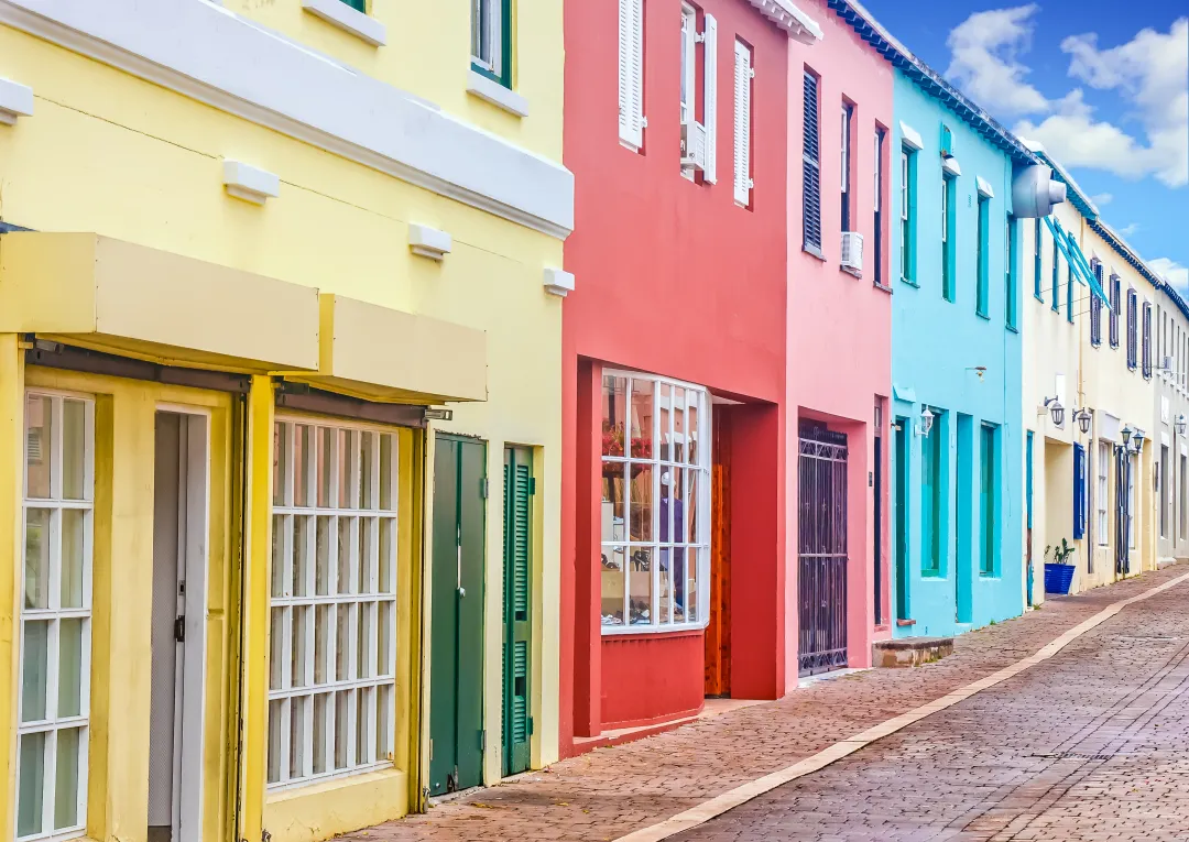Odysseys Travel - Colorful Shops in Bermuda