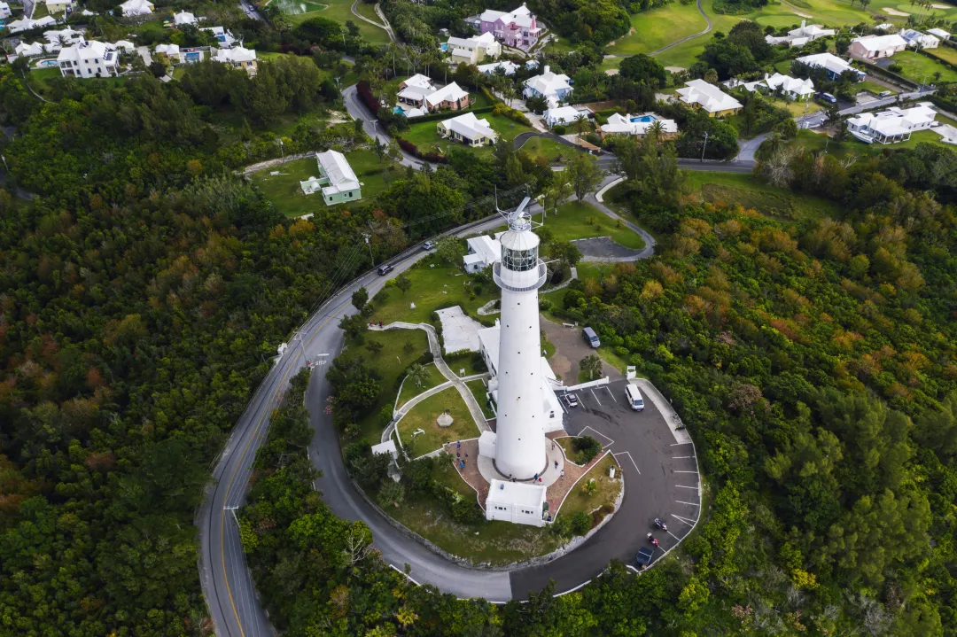 Odysseys Travel - An aerial view of Bermuda showcasing its stunning coastline