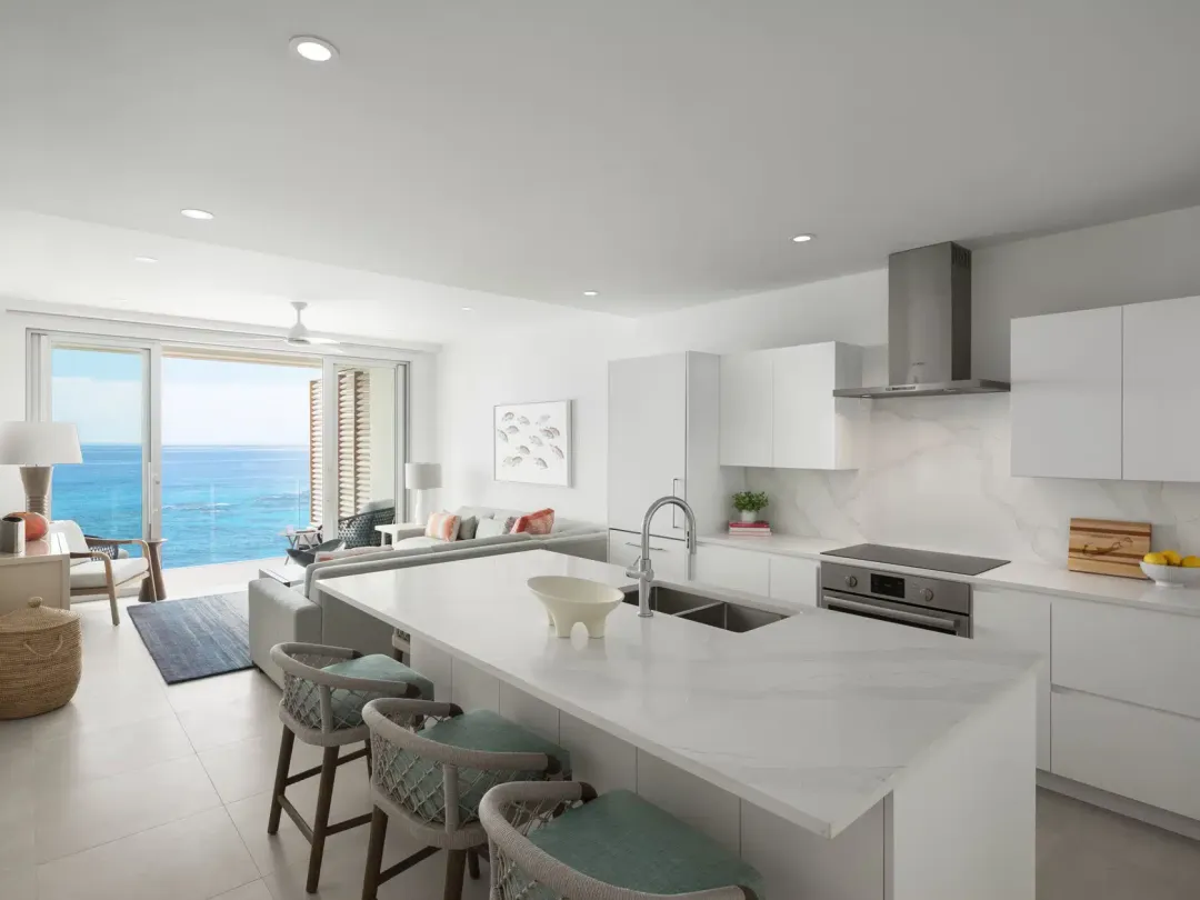 One Bedroom Oceanfront Suite - Kitchen