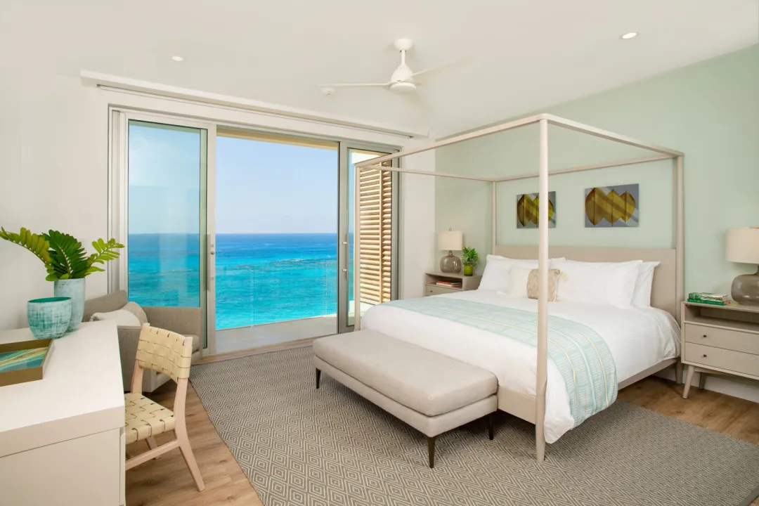 One Bedroom Oceanfront Suite - King Bed View