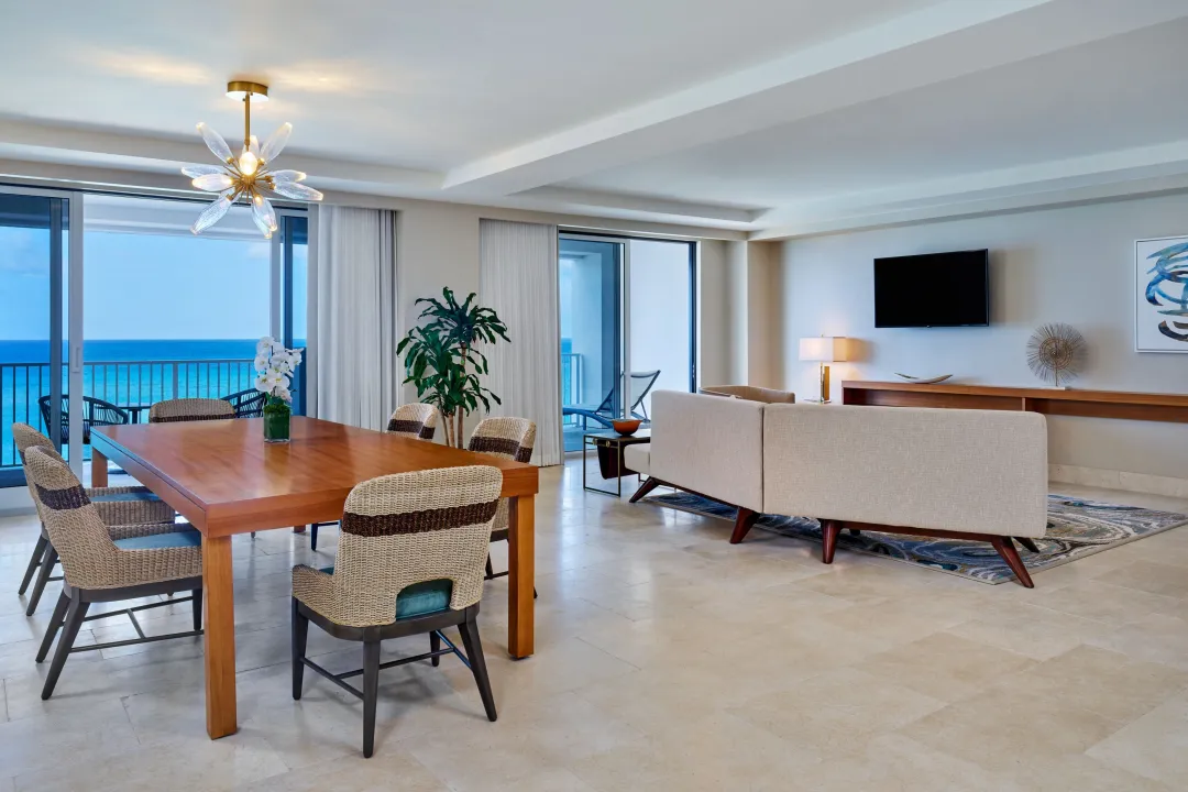 Odysseys Travel - St. Regis Bermuda - Caroline Astor Suite - Living and Dining Room