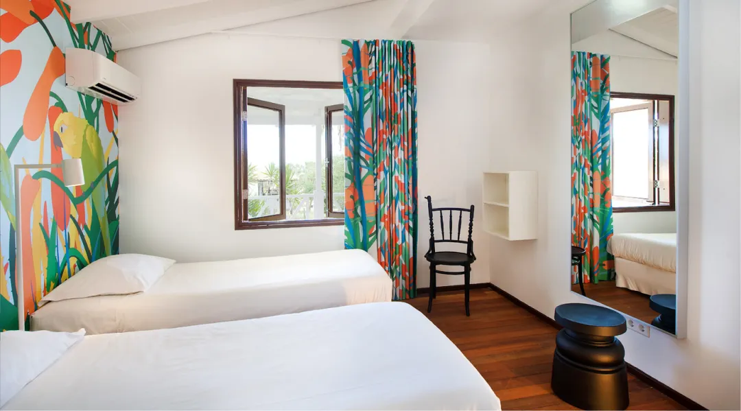 Two Bedroom Garden View Villa - Twin Bed View