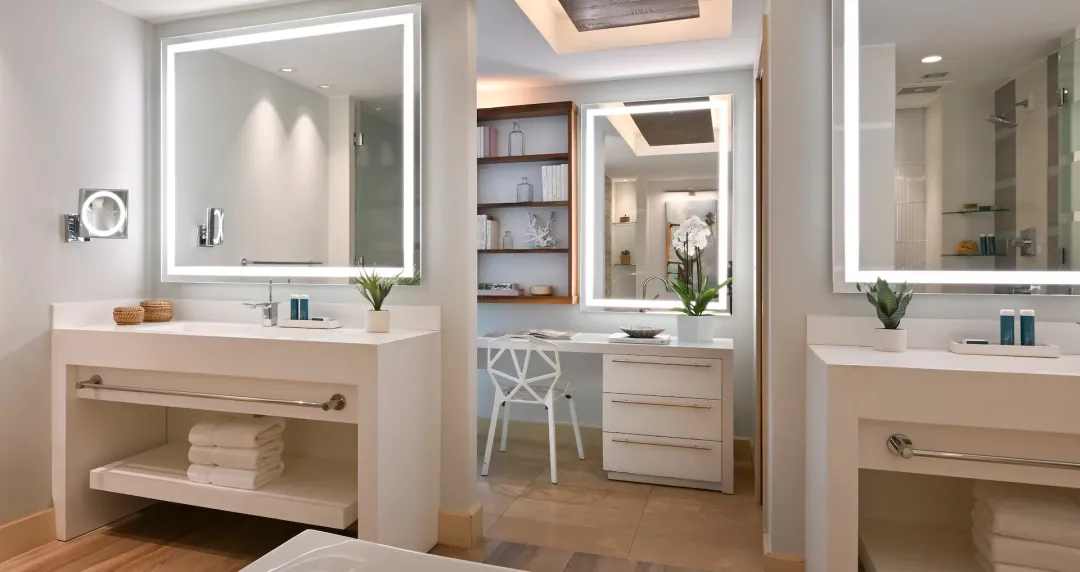 Beachfront Prime Minister One Bedroom Butler Suite with Private Pool and Patio Tranquility Soaking Tub - Bathroom View