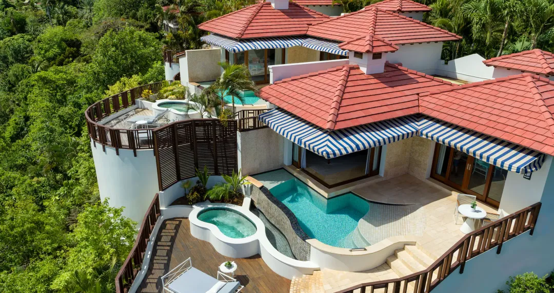 Sandals Regency La Toc -Suite Aerial View