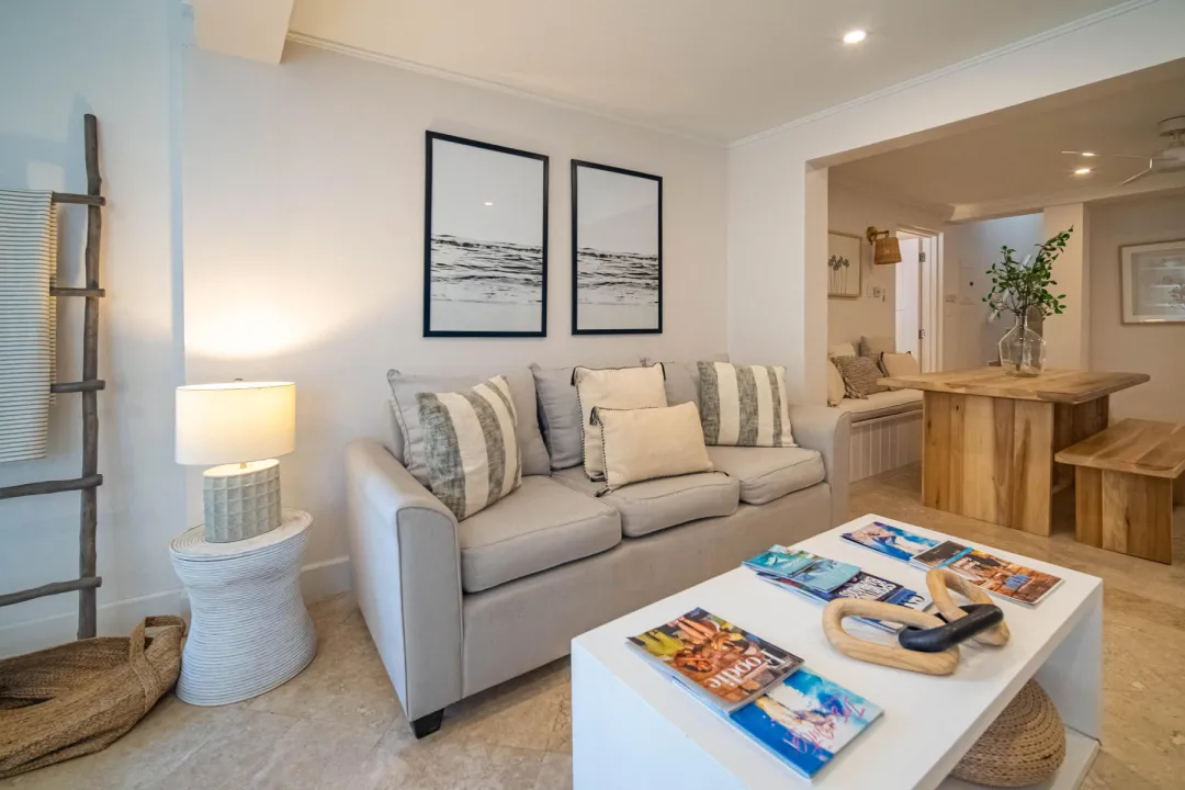 Odysseys Travel - Little Good Harbour - Two Bedroom Split Level Garden Suite - Living Area