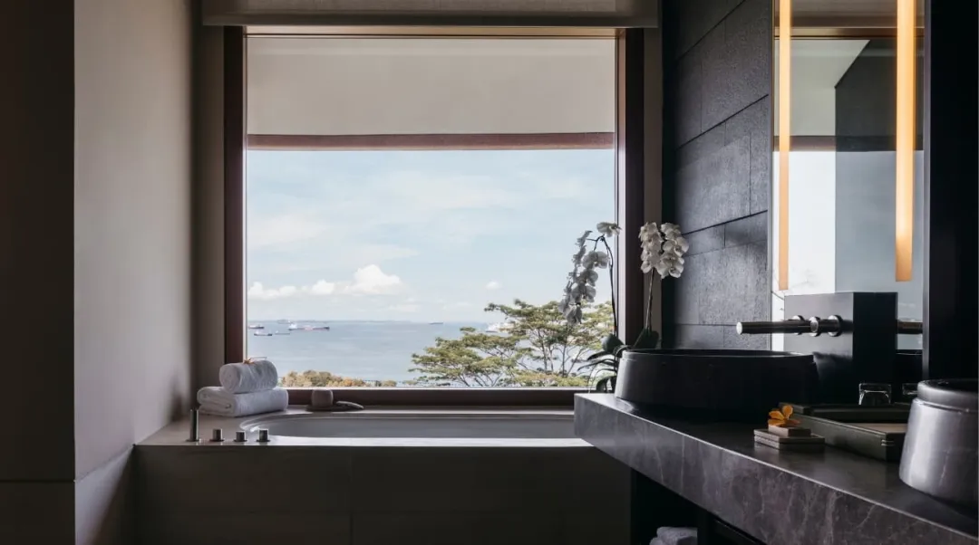 Odysseys Travel - Capella Singapore - Premier Seaview Room - Bathroom