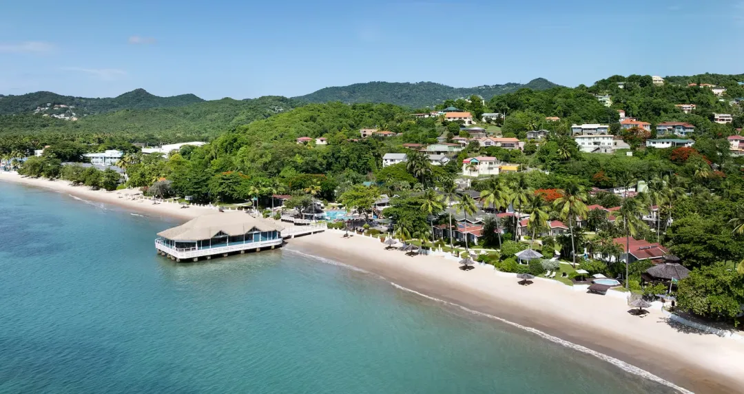 Sandals Halcyon Beach - Aerial View