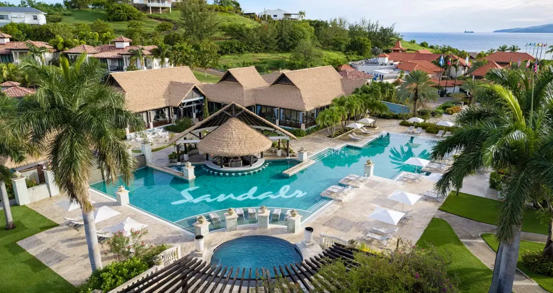 Sandals Grenada - Pool Over View