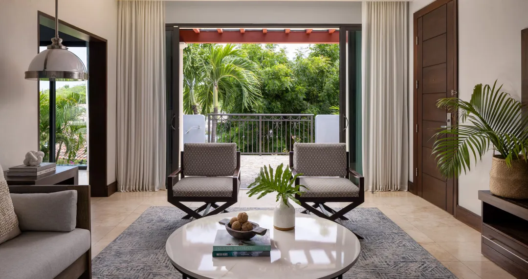 South Seas One Bedroom Butler Villa with Infinity Edge Pool - Seating Aeria