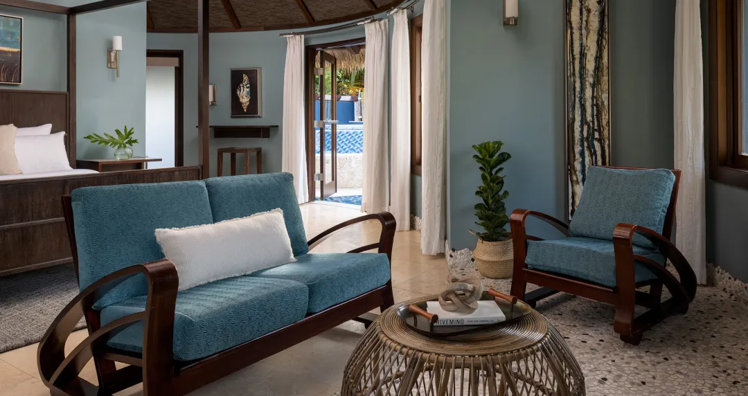 South Seas Grande Rondoval Butler Suite with Private Pool Sanctuary - Seating Aeria