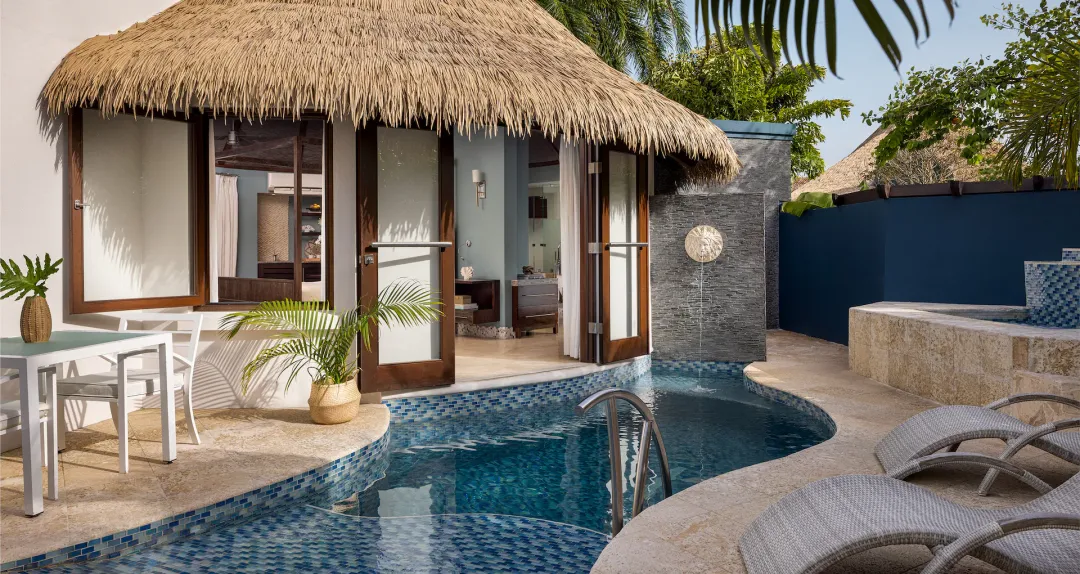 South Seas Grande Rondoval Butler Suite with Private Pool Sanctuary - Pool View