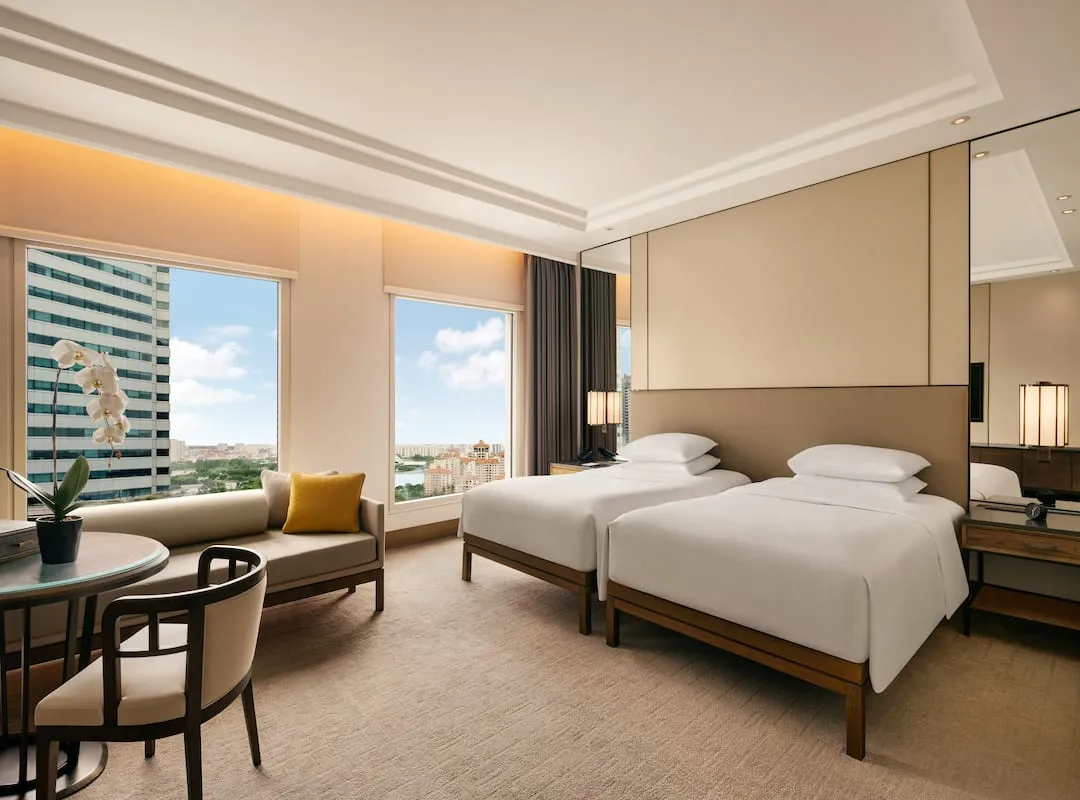 Odysseys Travel - Conrad Singapore Marina Bay - Twin Premium Room - Bedroom