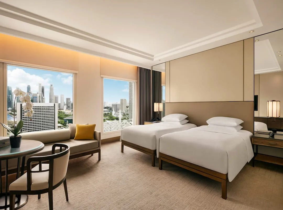 Odysseys Travel - Conrad Singapore Marina Bay - Twin View Room - Bedroom