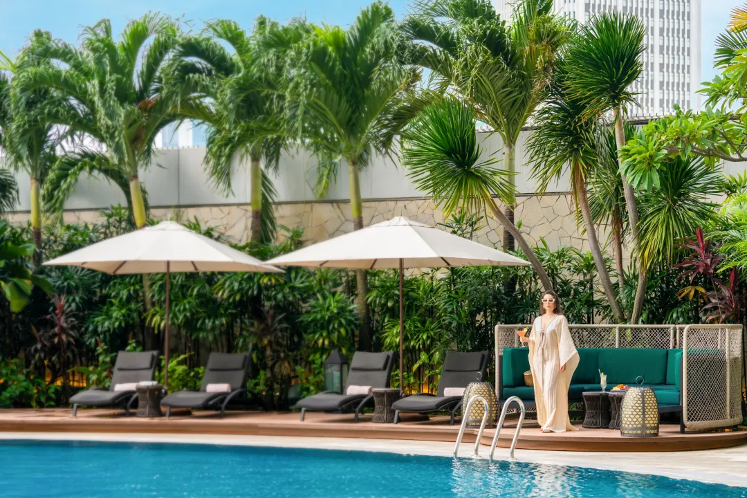Odysseys Travel - Fairmont Singapore - Pool Terrace