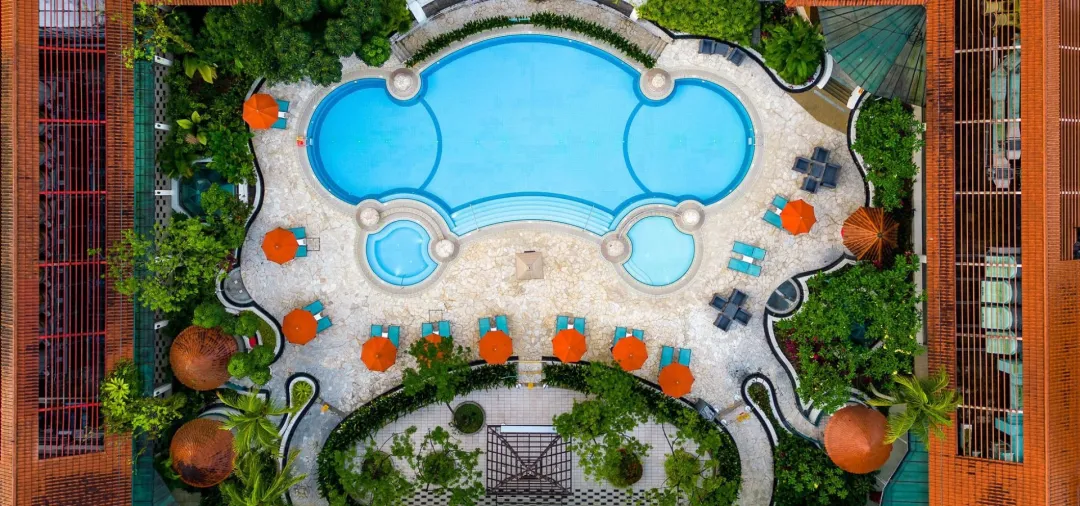 Odysseys Travel - JEN Singapore Tanglin by Shangri-La - Pool Aerial
