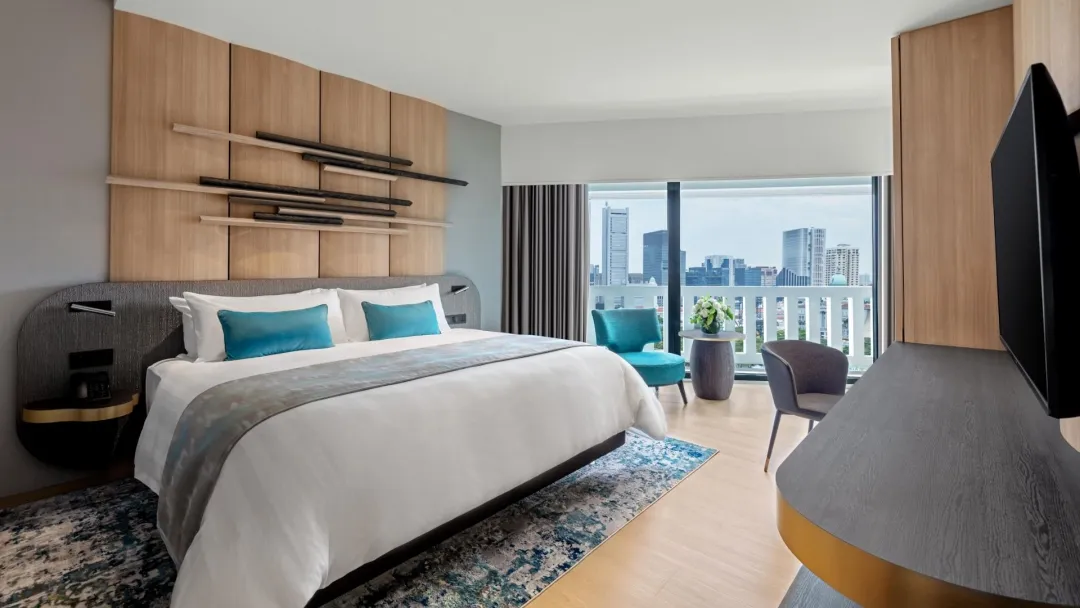Odysseys Travel - PARKROYAL COLLECTION Marina Bay - Urban Deluxe Room - Bedroom