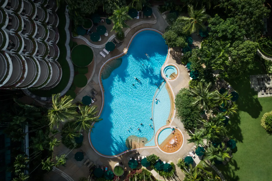 Odysseys Travel - Shangri-La Singapore - Aerial View