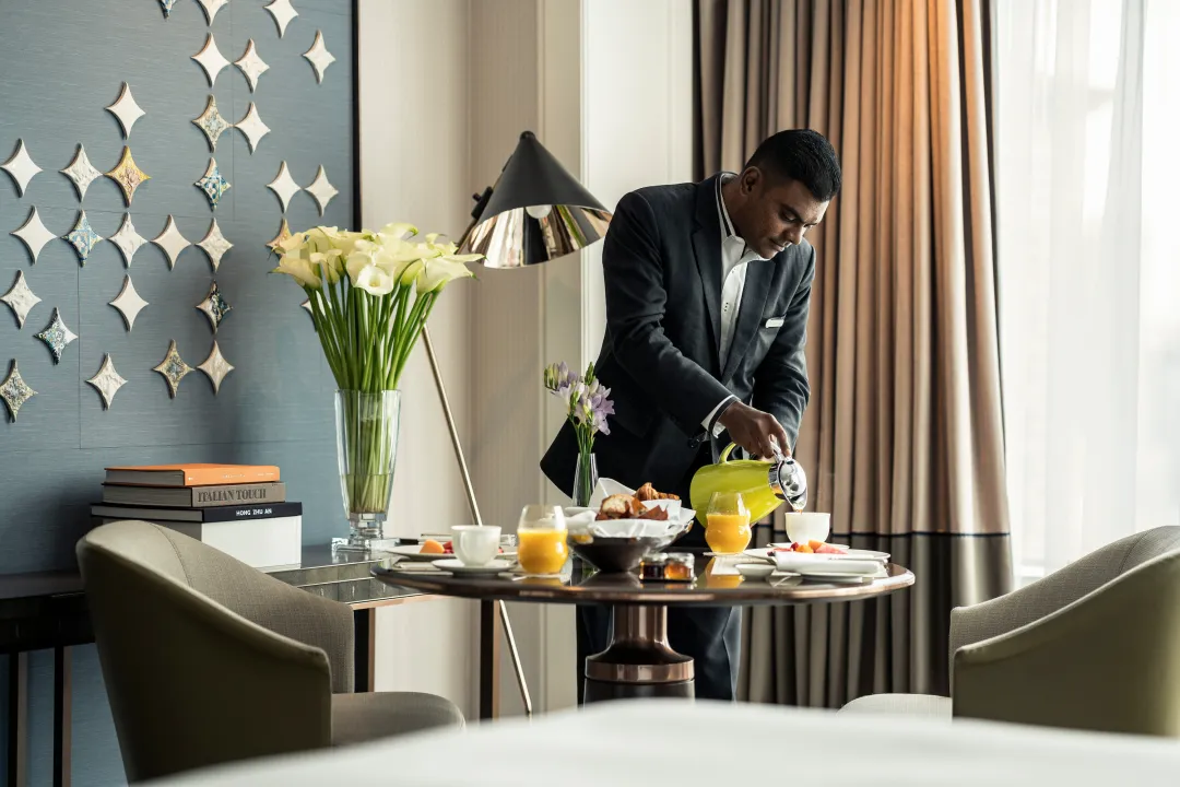 Odysseys Travel - Four Seasons Hotel Singapore - Premier Family Room - Breakfast Service