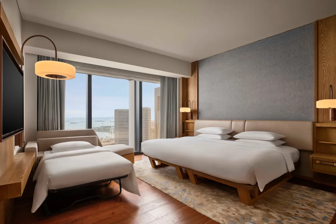 Odysseys Travel - Andaz Singapore - A Concept by Hyatt - 1 King Bed Sofa Bed Deluxe - Bedroom