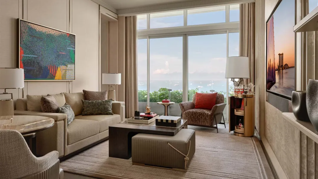 Odysseys Travel - Marina Bay Sands - Paiza Bay Suite - Living Area
