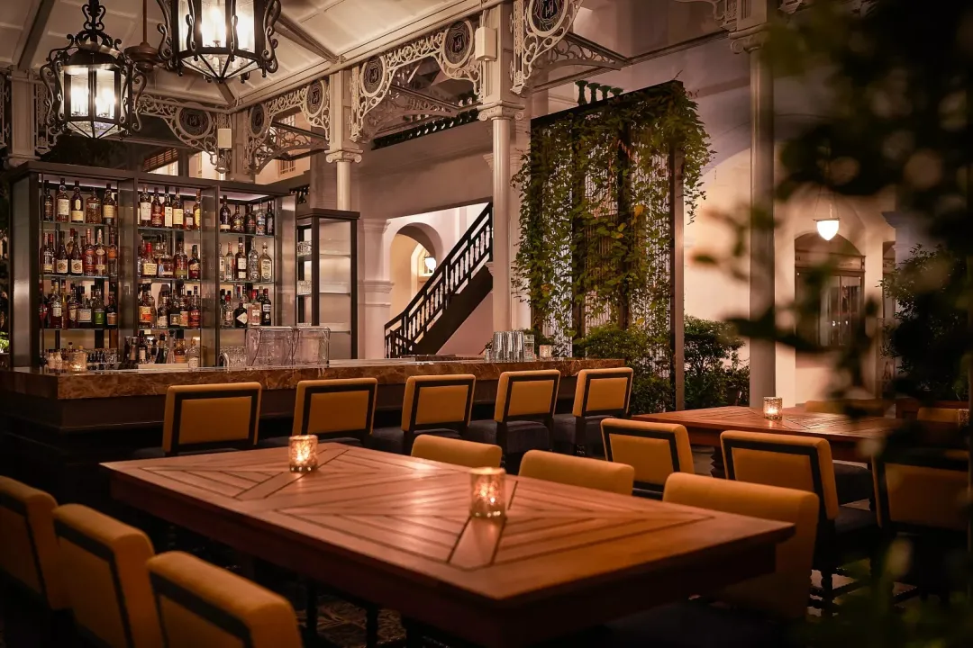 Odysseys Travel - Raffles Singapore - Raffles Courtyard - Covered Seating
