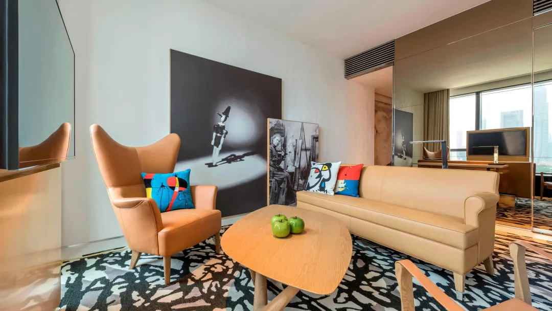 Odysseys Travel - JW Marriott Hotel Singapore South Beach - One Bedroom Suite - Living Room