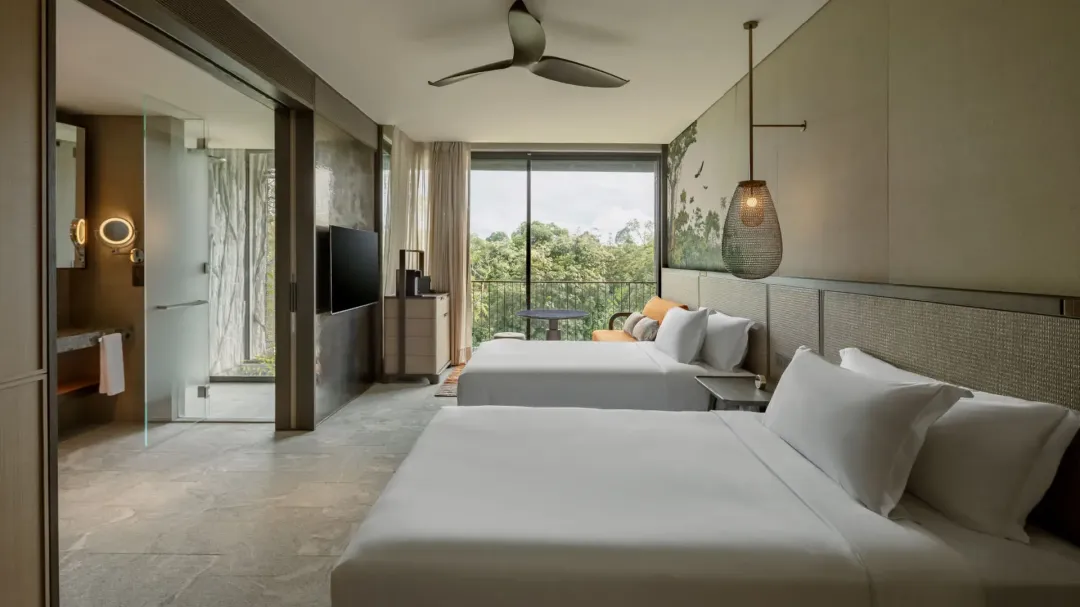 Odysseys Travel - Mandai Rainforest Resort by Banyan Tree - Rainforest Room -  Two Double Beds