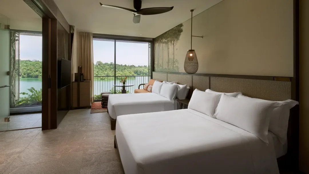    Odysseys Travel - Mandai Rainforest Resort by Banyan Tree - Sanctuary Room -  Two Double Beds