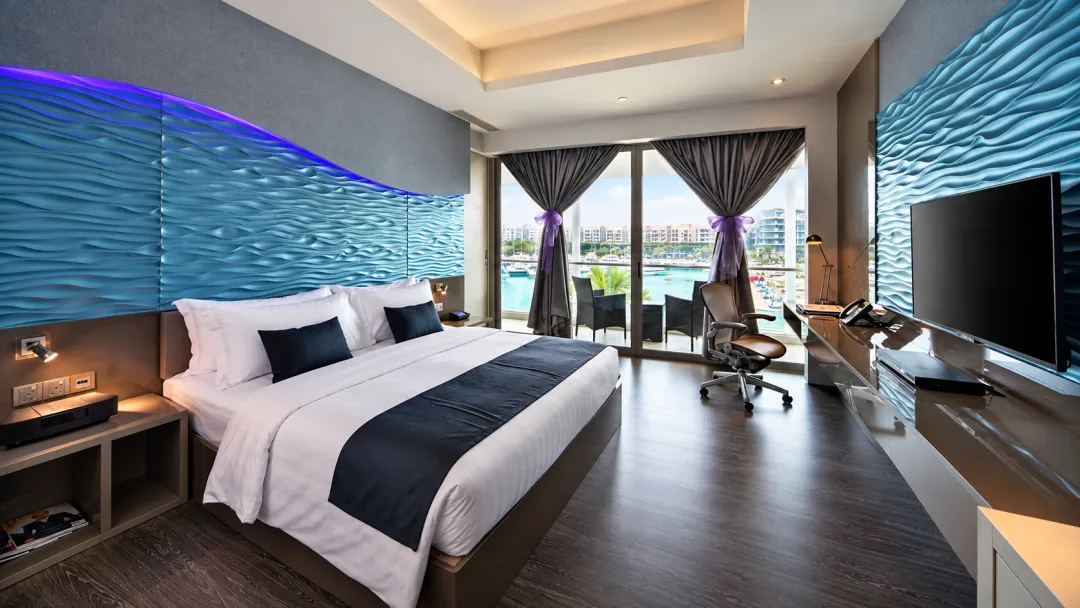 Odysseys Travel - ONE°15 Marina Sentosa Cove - Marina View Room - Bedroom
