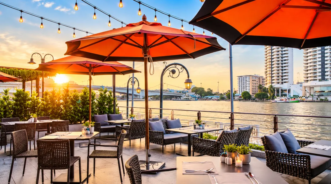 Odysseys Travel - Riva Surya - Restaurants -  Riverside Bar