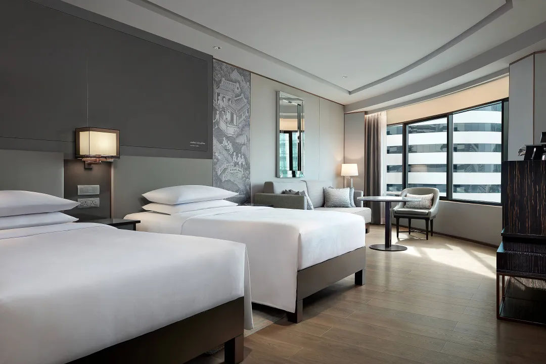 Odysseys Travel - JW Marriott Bangkok - Rooms - Corner Room - Twin Beds