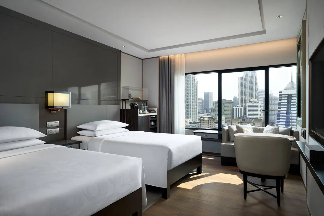Odysseys Travel - JW Marriott Bangkok - Rooms - Two Bedroom Executive City View Room -  Twin Beds