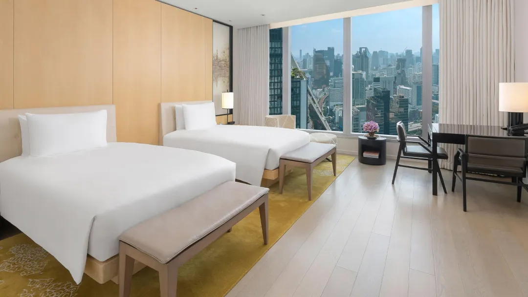 Odysseys Travel - Park Hyatt Bangkok - City View Room - Bedroom (Twin)