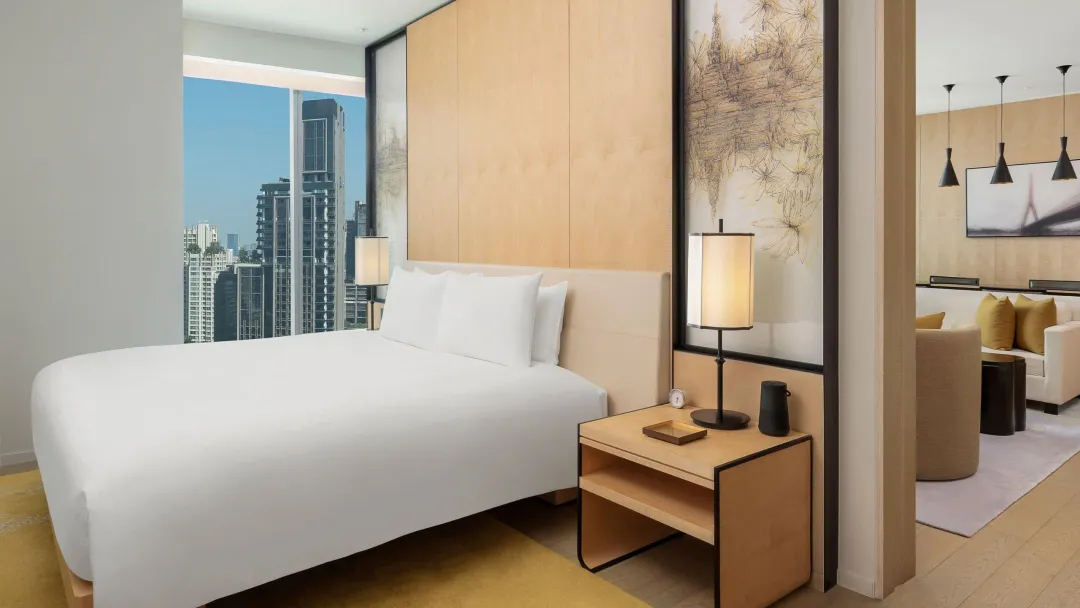 Odysseys Travel - Park Hyatt Bangkok - Park Executive Suite - Bedroom and Living Room