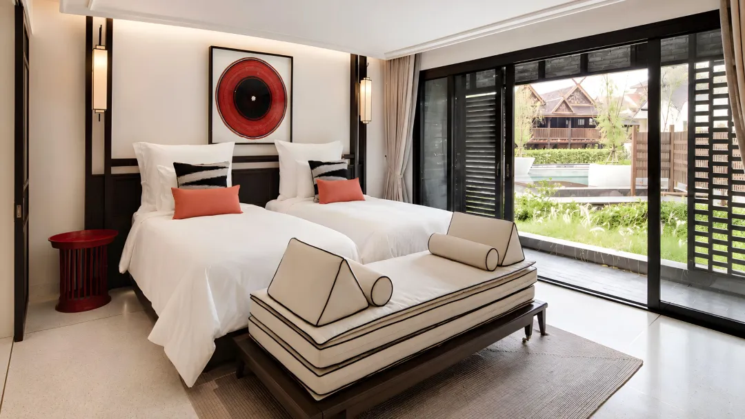 Odysseys Travel - Aleenta Retreat Chiang Mai - Deluxe Balcony Room - Bedroom
